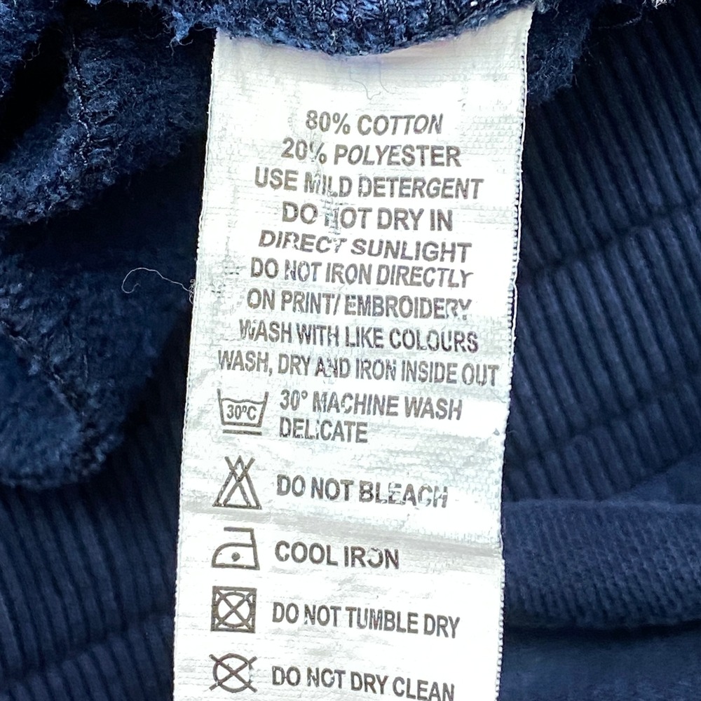 United Colors of Benetton Joggers Men Small Navy Blue Sport Cotton Navy Blue - Picture 4 of 9